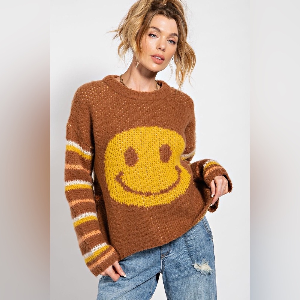 BRAND NEW Put A Smile On Your Face Sweater